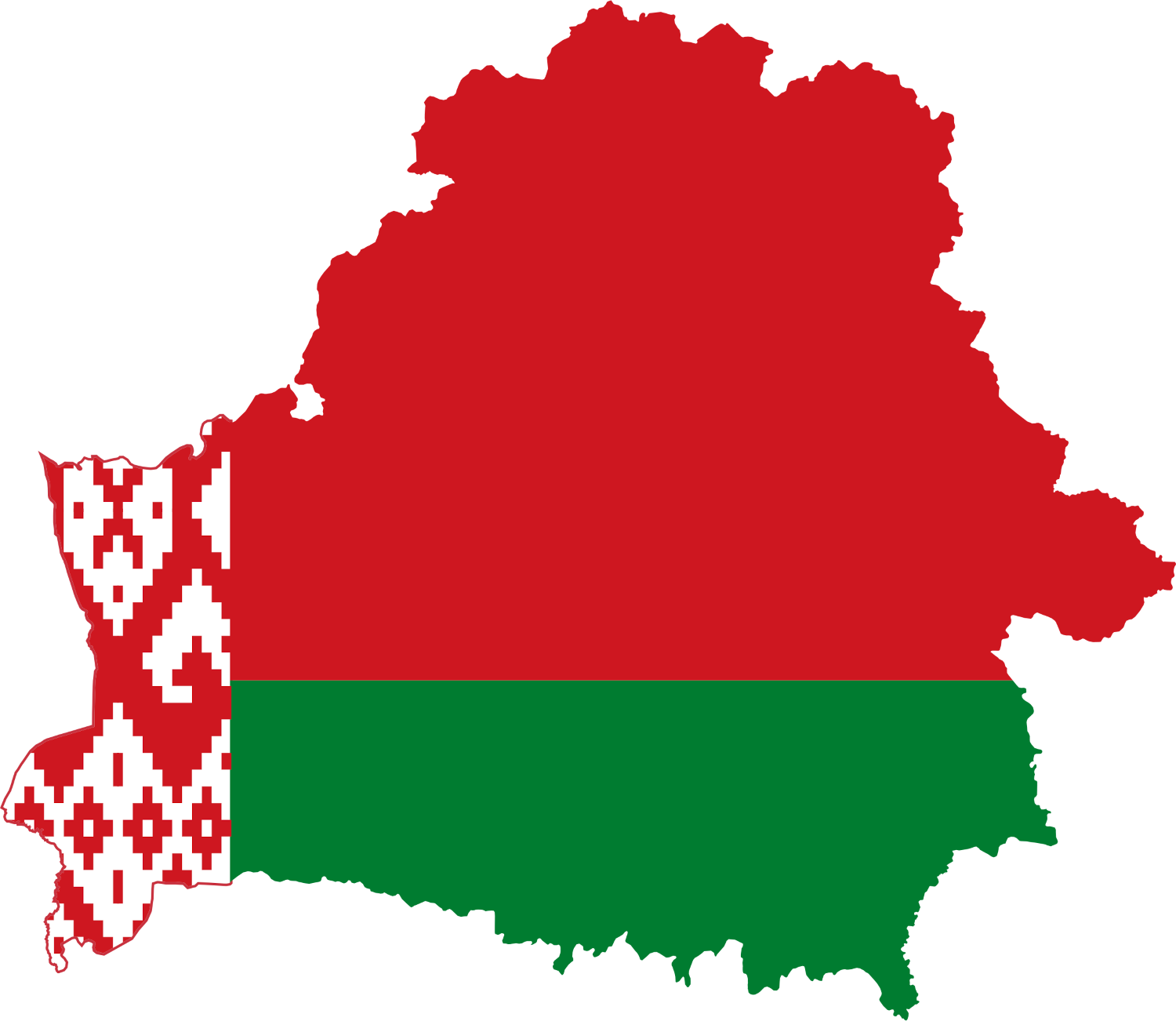 Belarus Flag Map