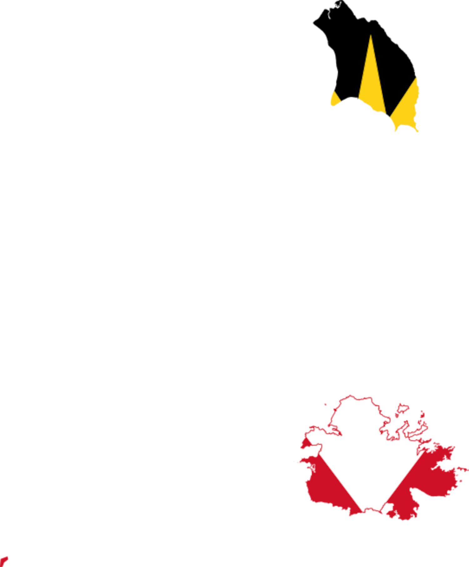 Antigua and Barbuda Flag Map