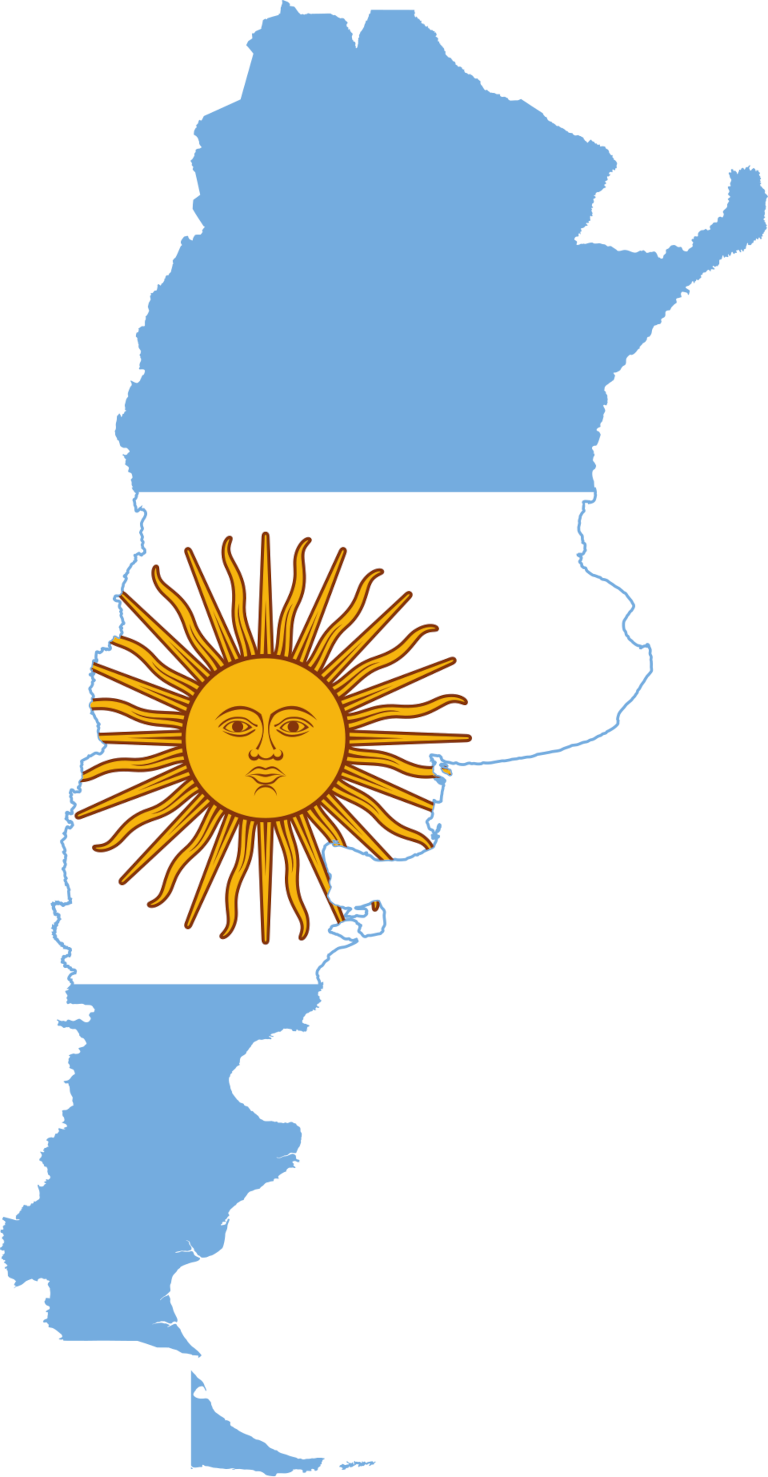 Argentina Flag Map