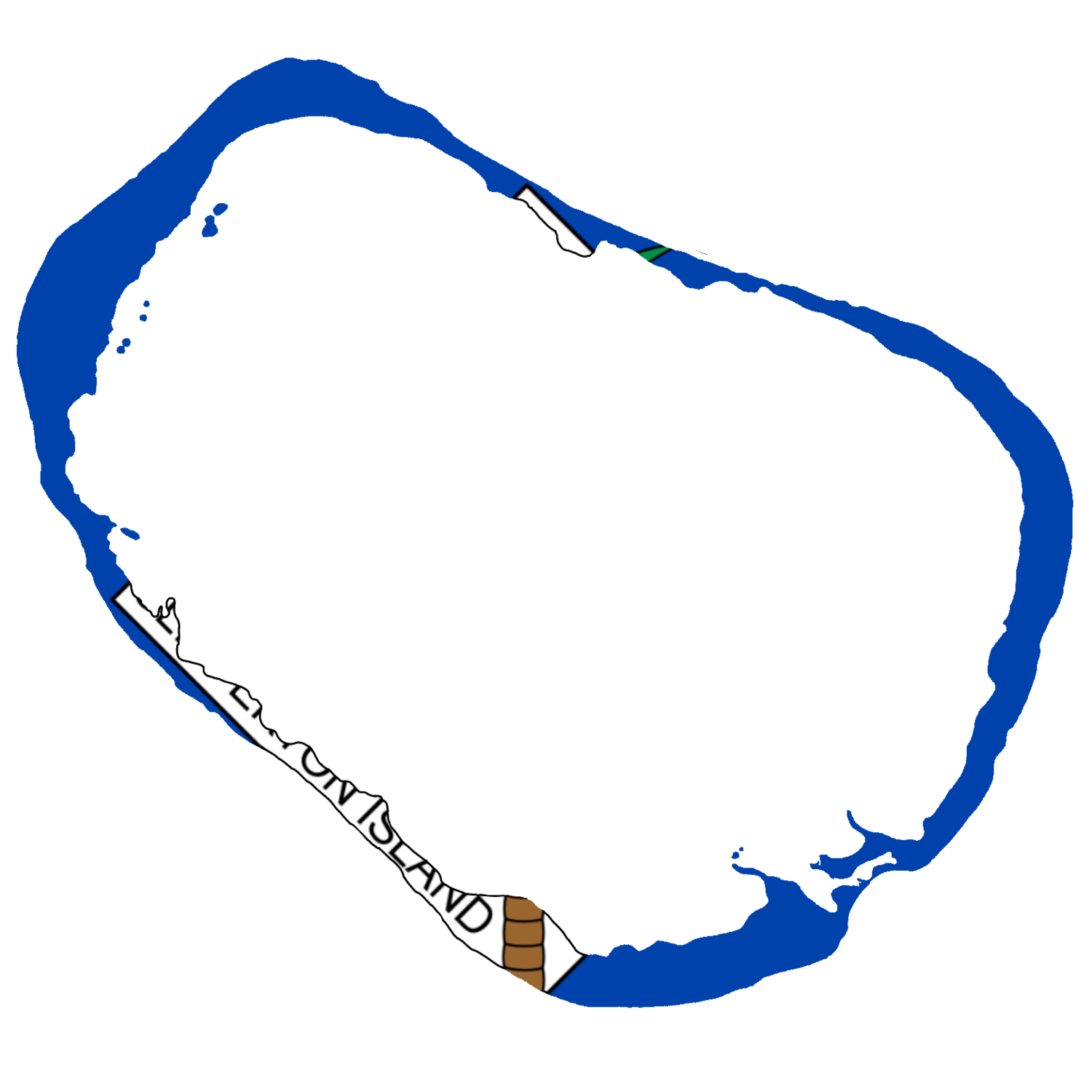Clipperton Island Flag Map