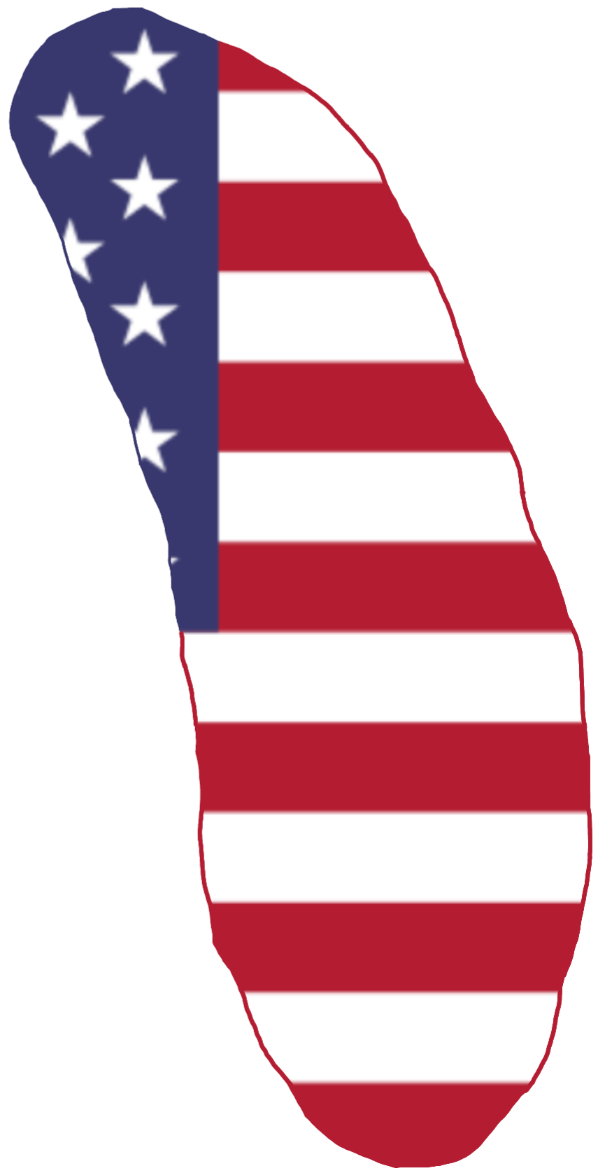 Howland Island Flag Map