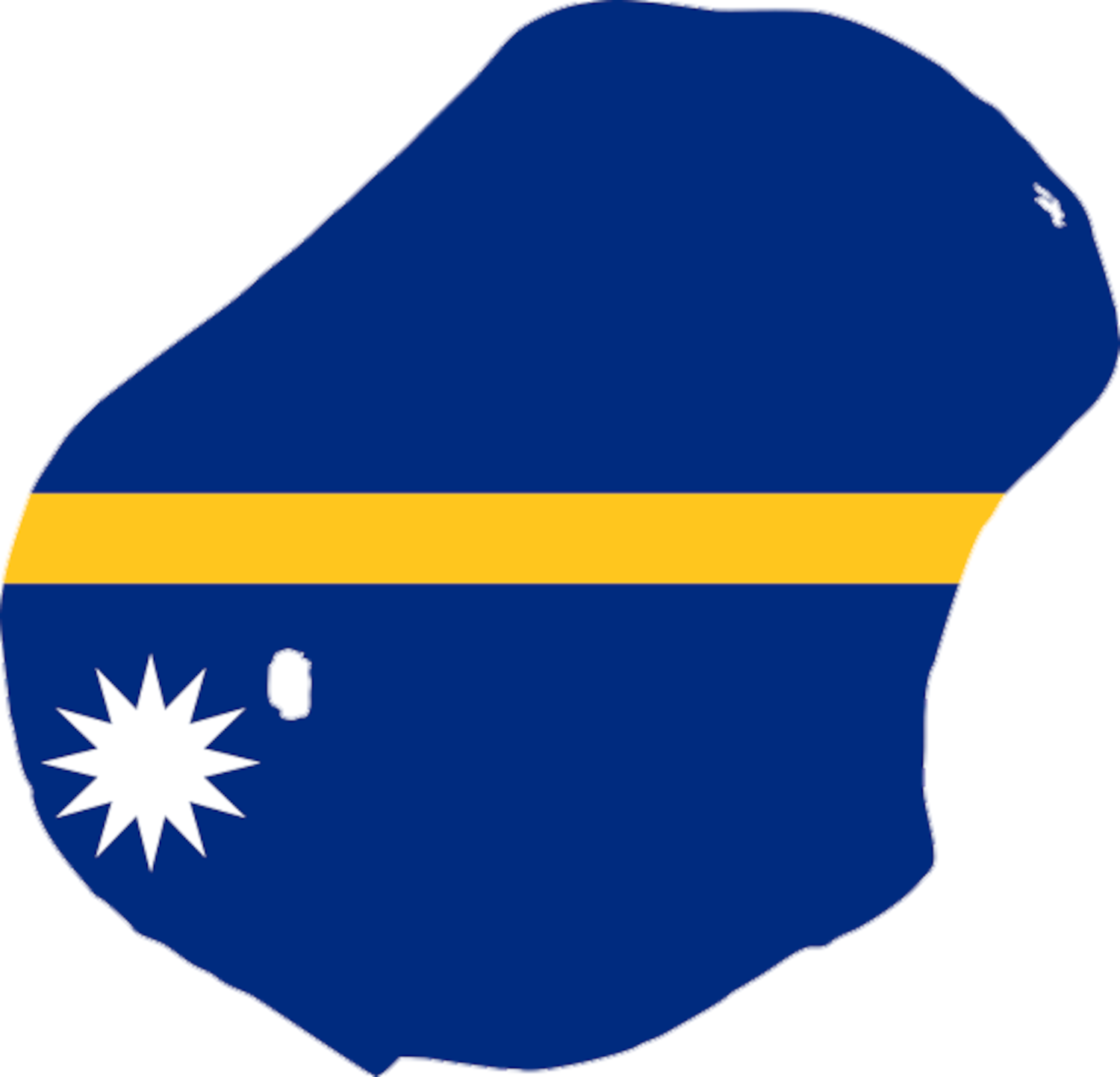 Nauru Flag Map