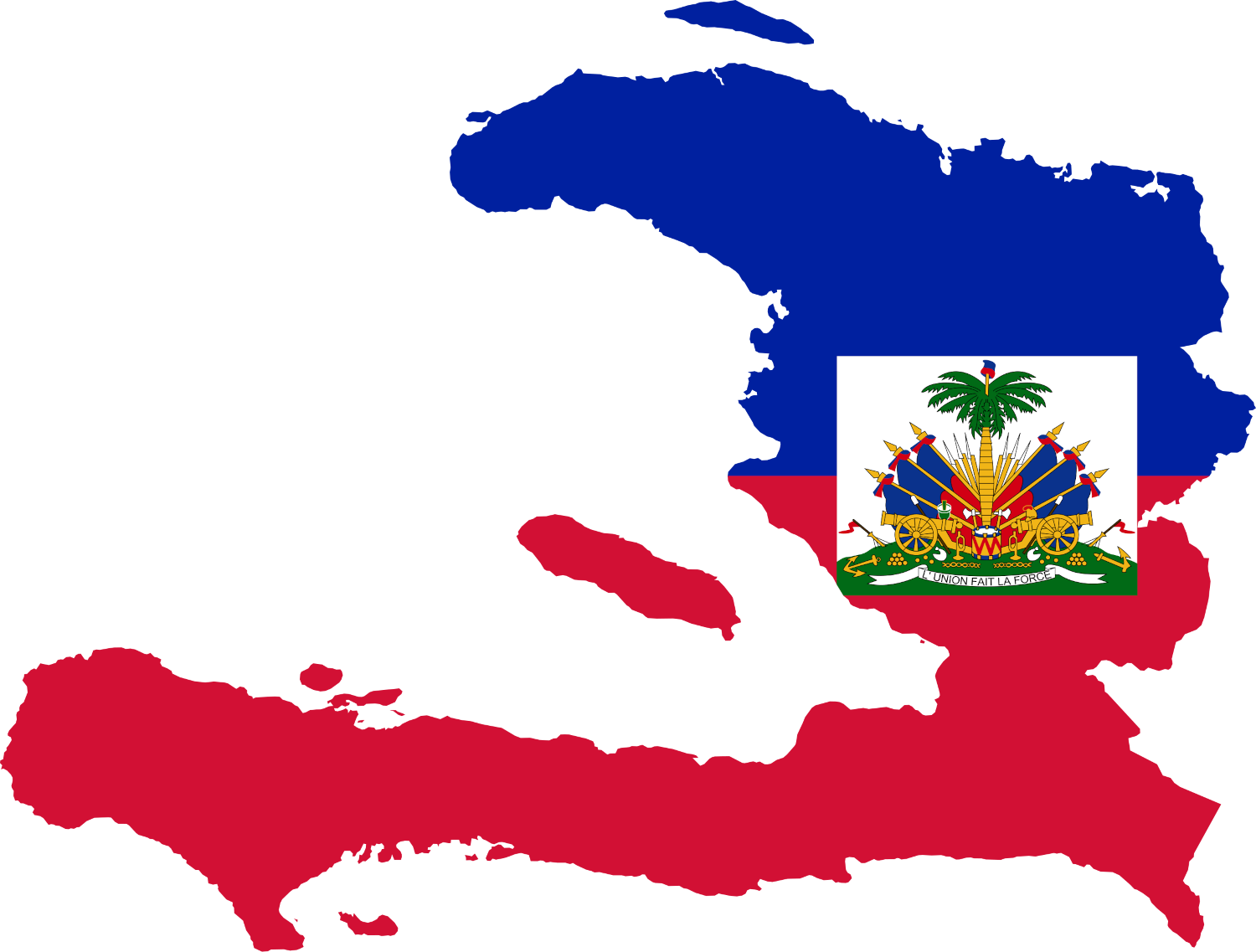 Haiti Flag Map
