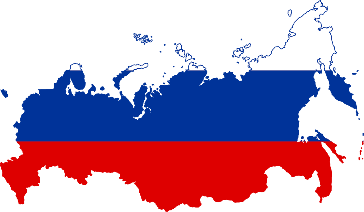 Russia Flag Map