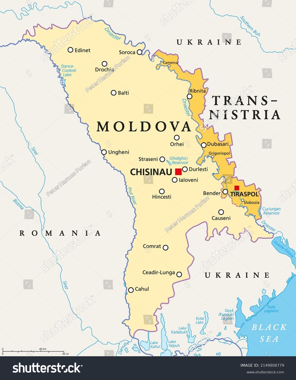 Transnistria Map