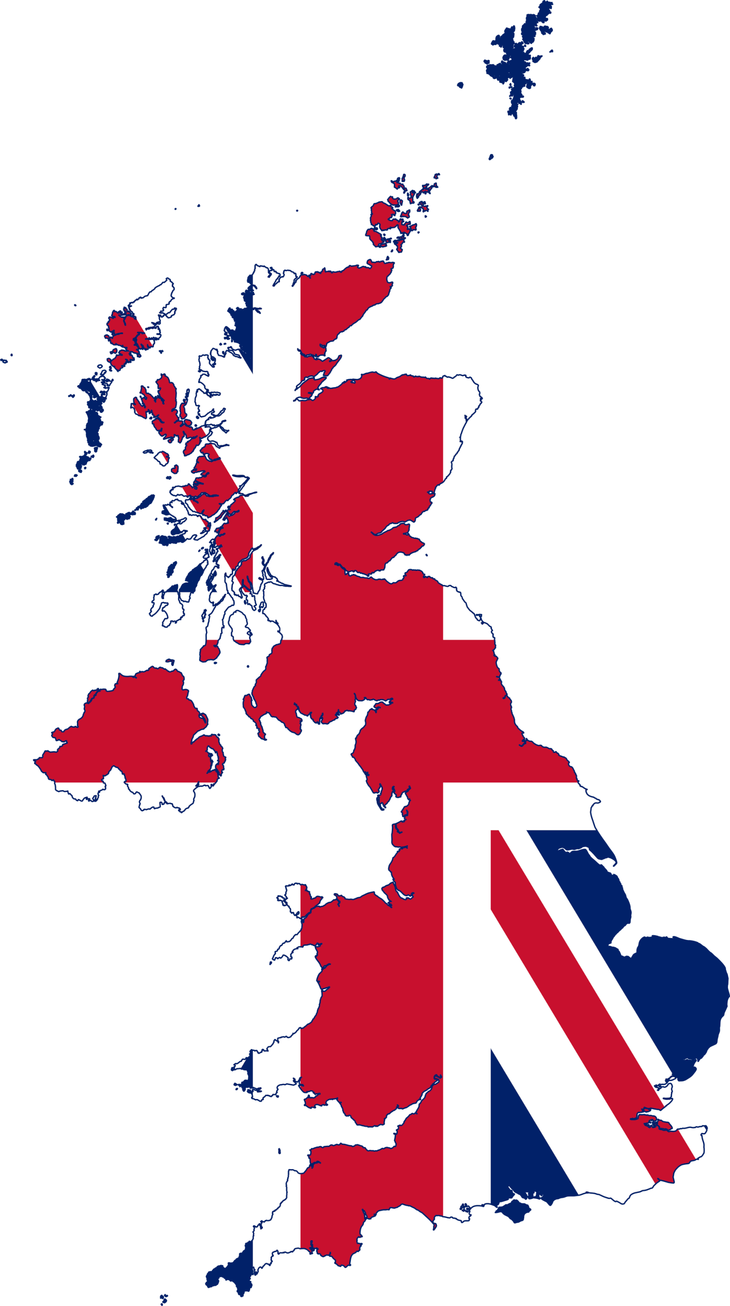 United Kingdom Flag Map