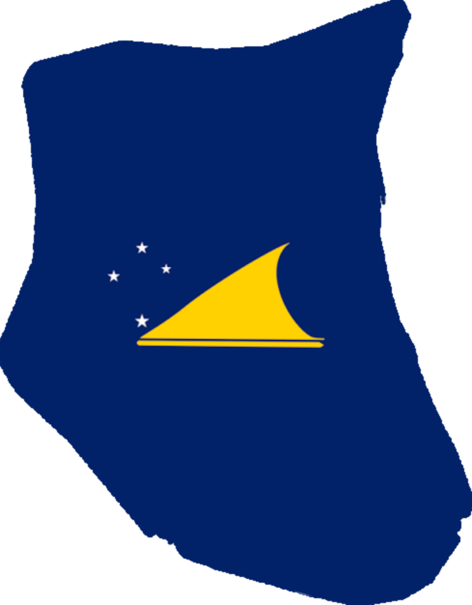 Pitcairn Island Flag Map