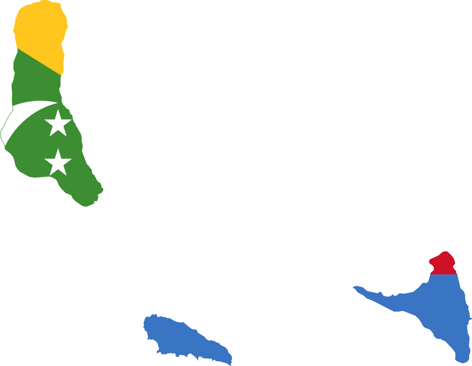 Comoros Flag Map