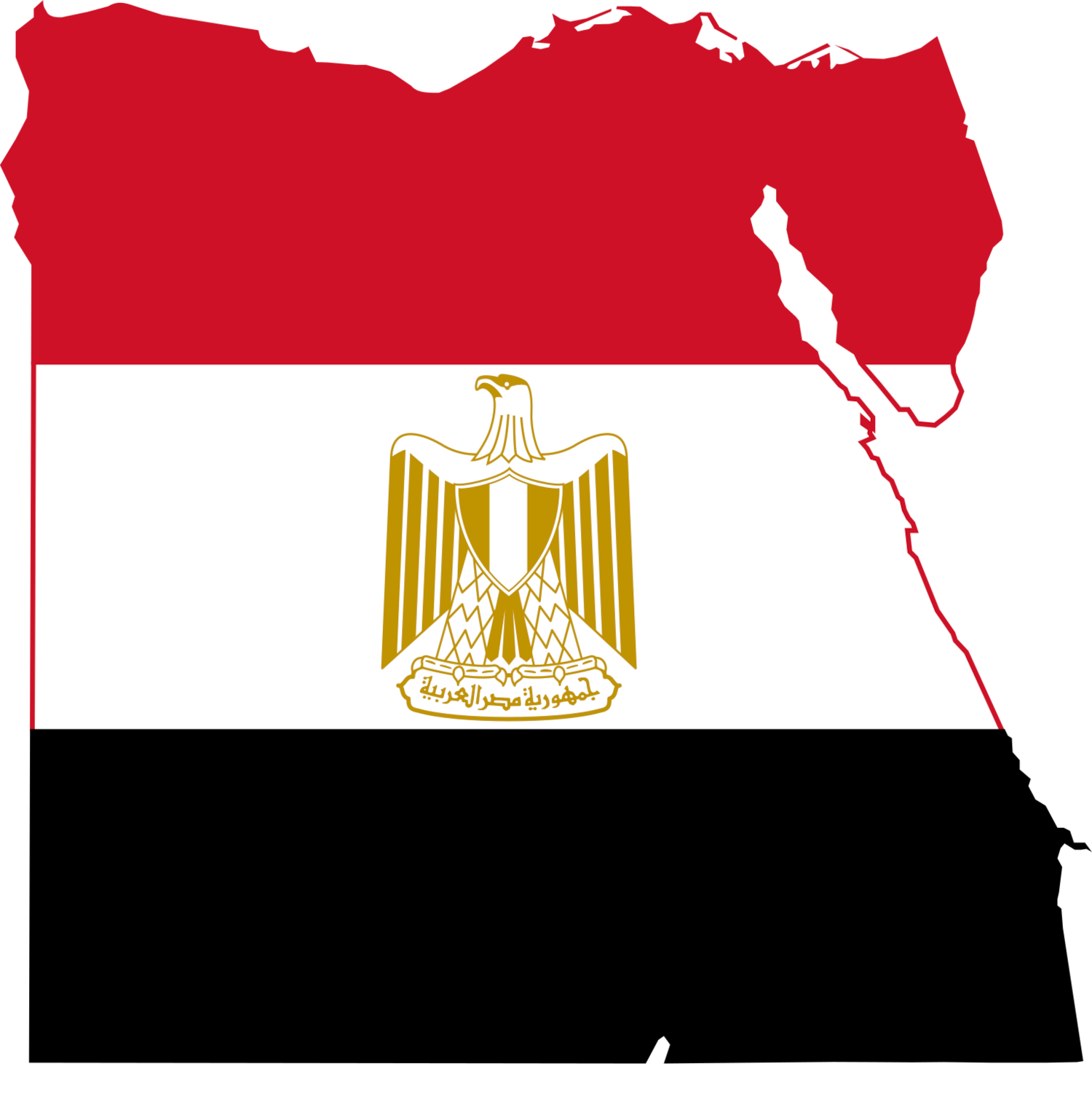 Egypt Flag Map