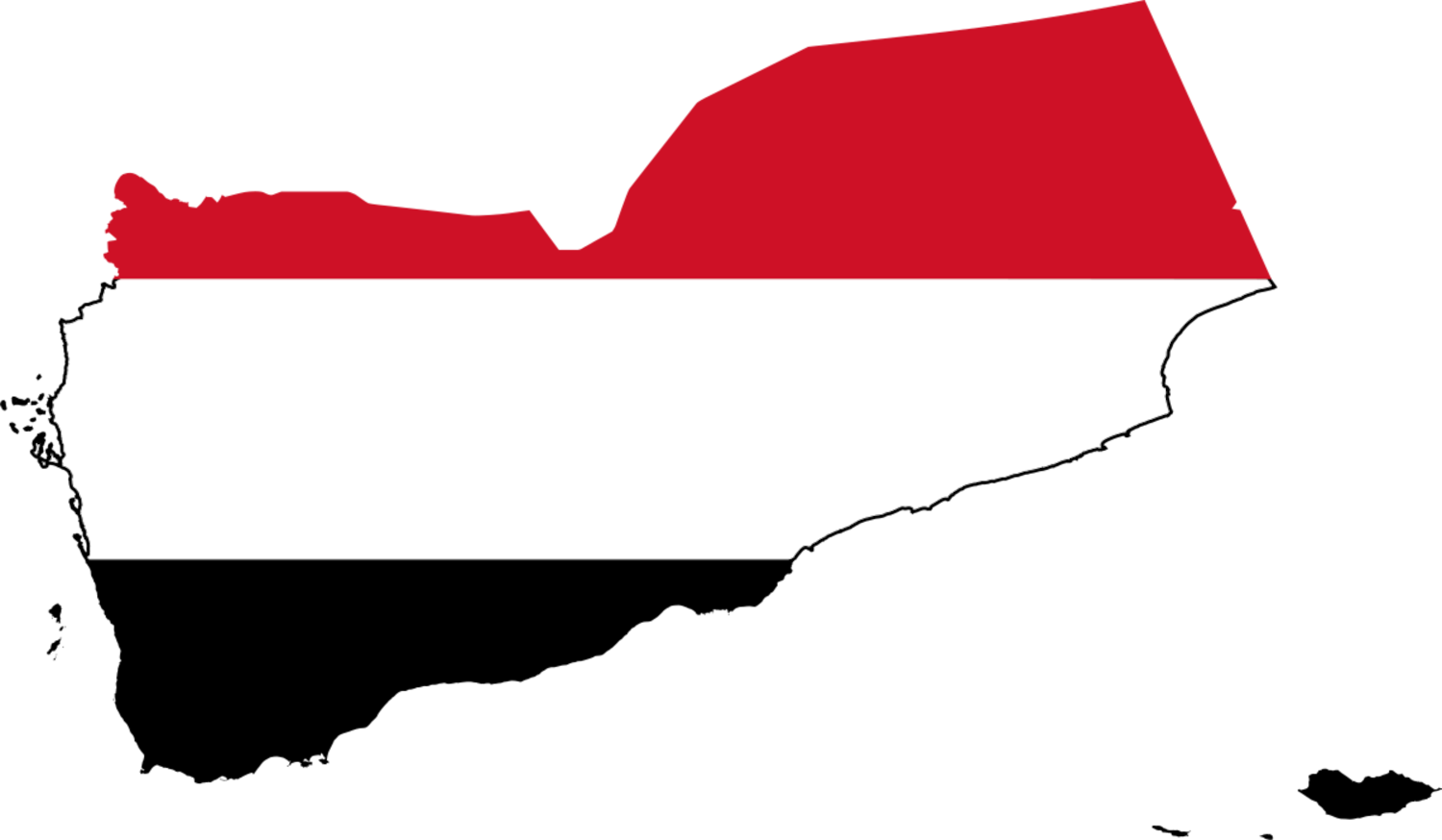 Yemen Flag Map