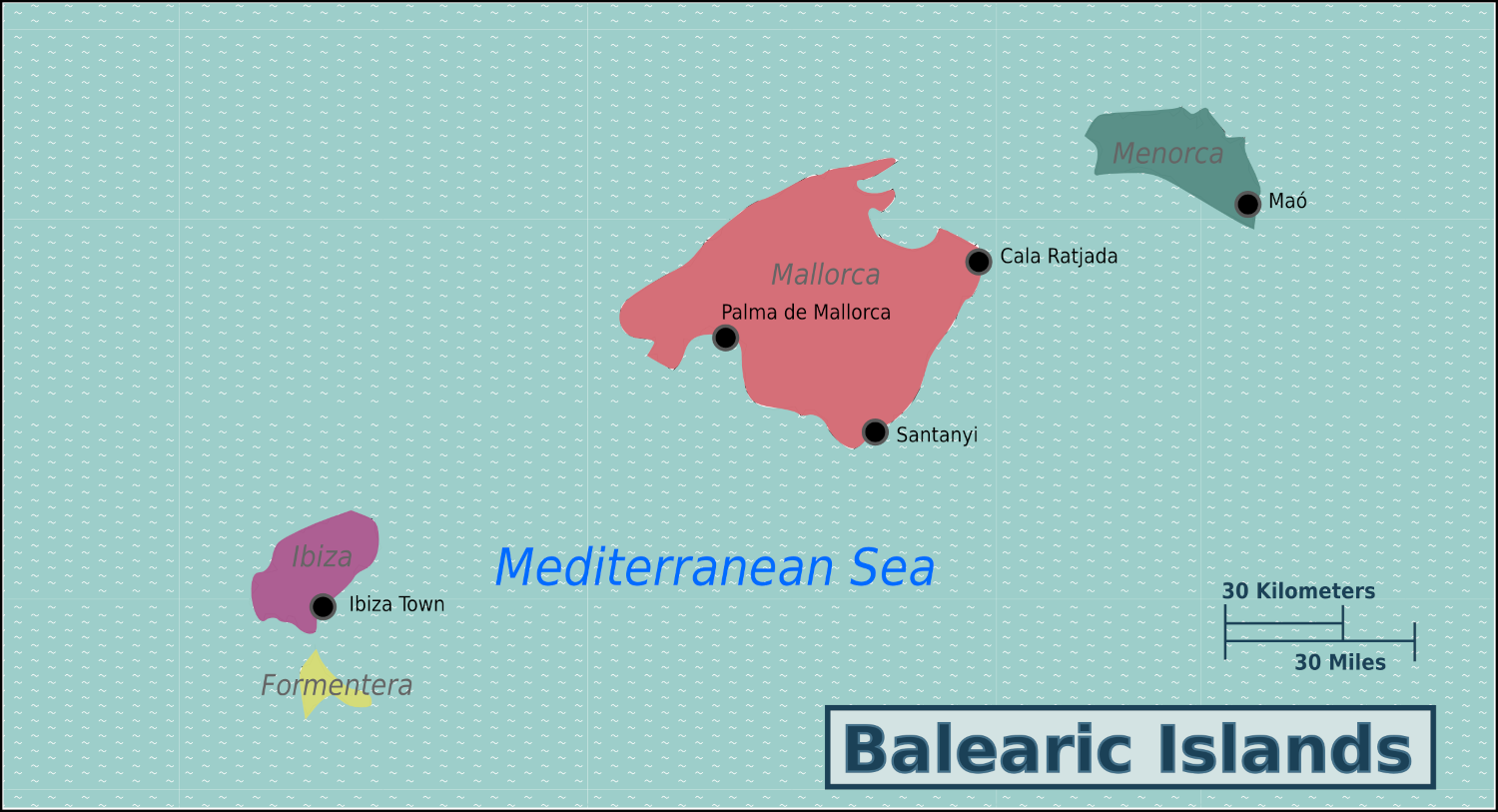 Balearic Islands Map