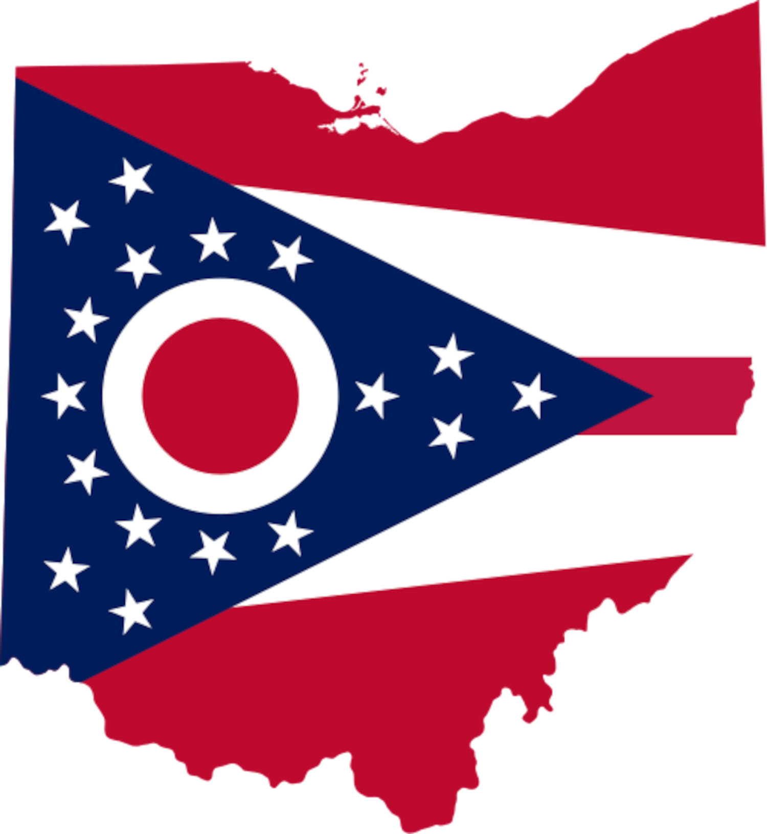 Ohio Flag Map