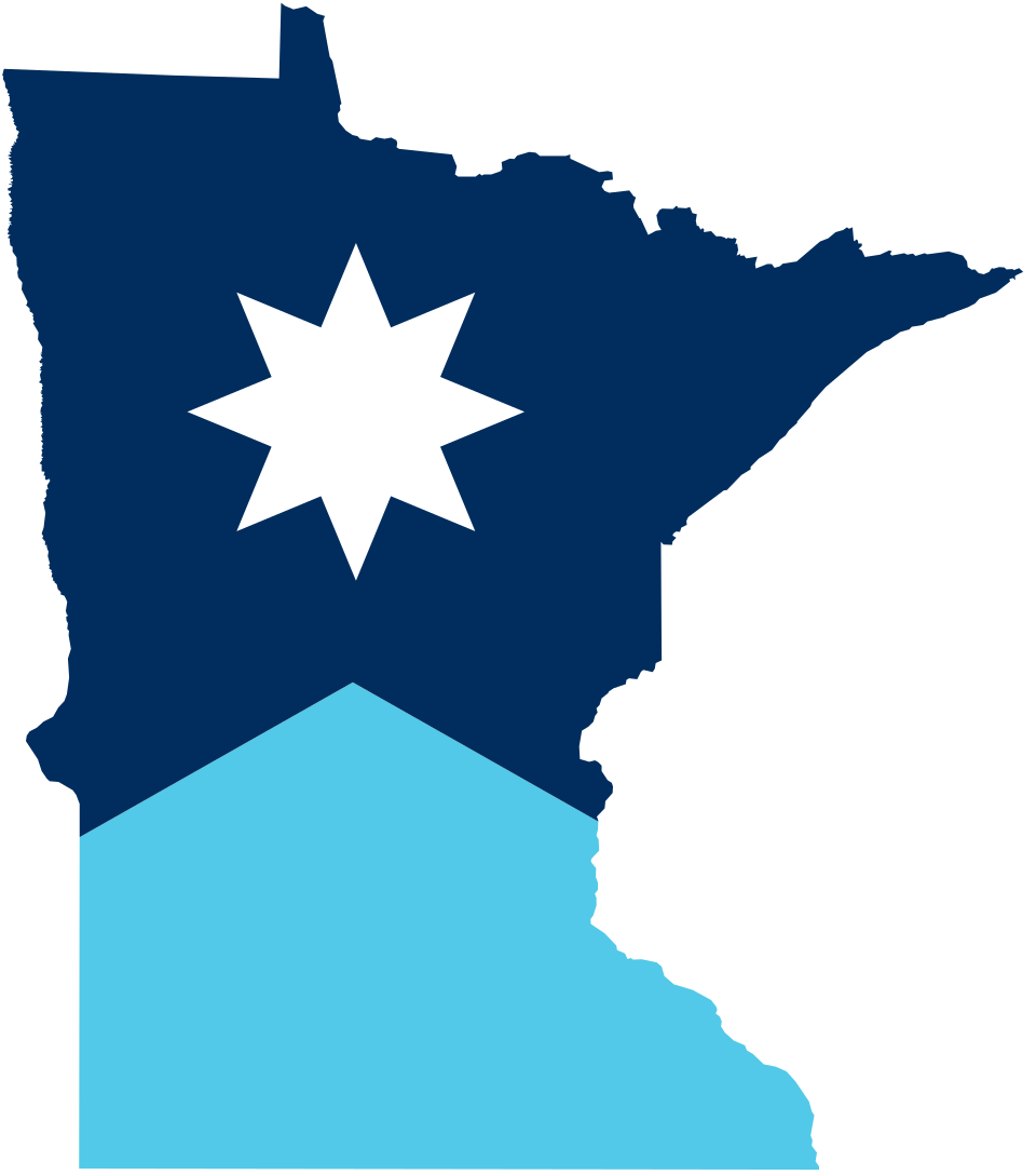 Minnesota Flag Map