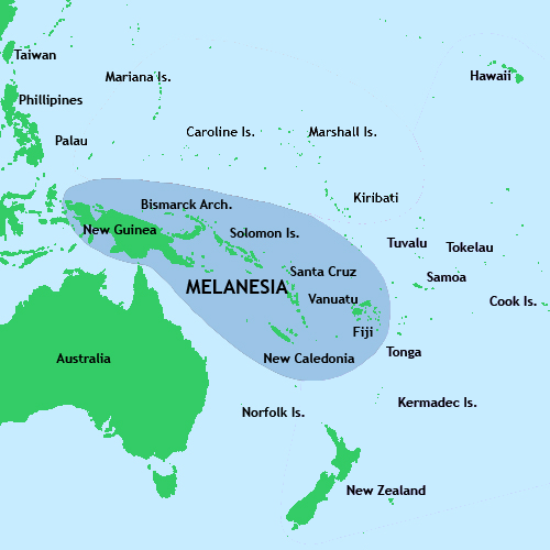 Melanesia Map