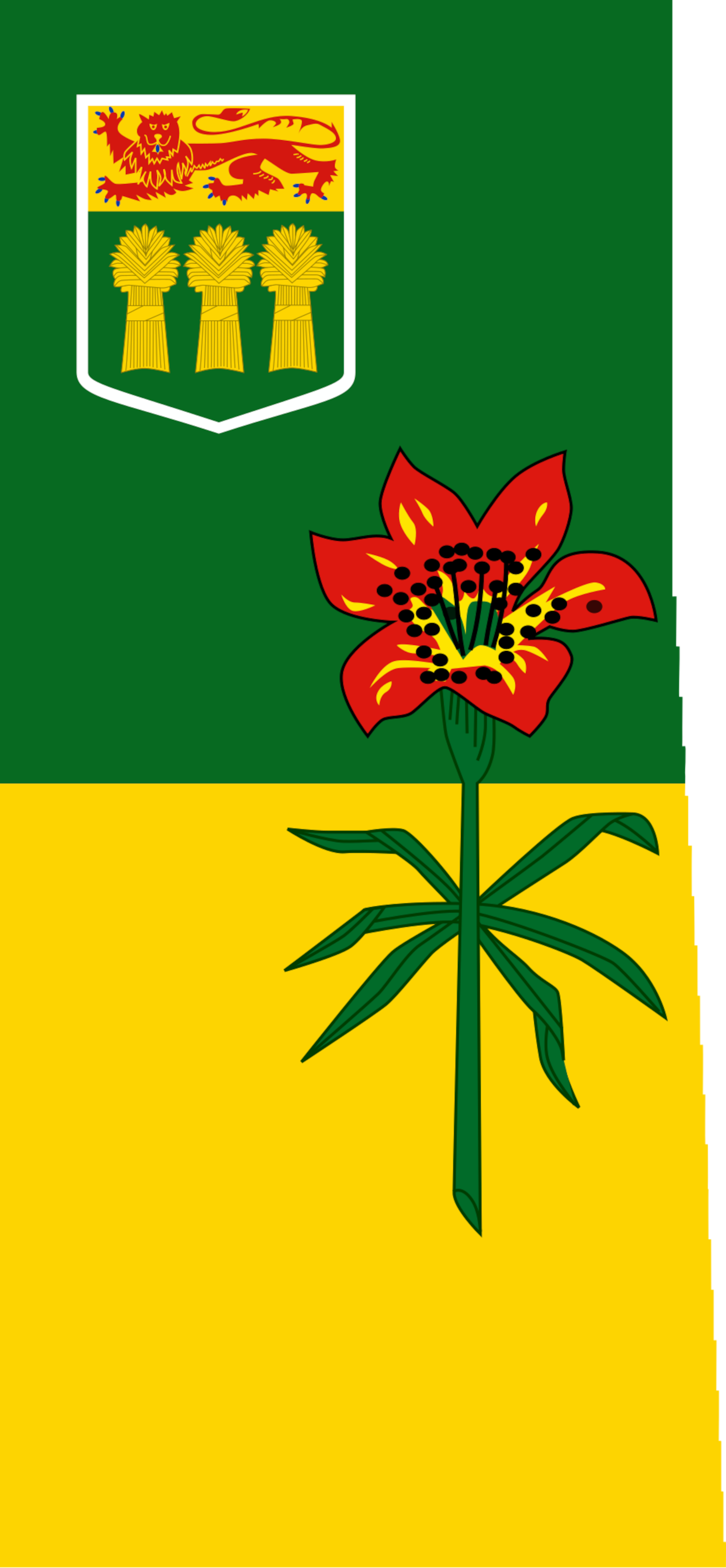 Saskatchewan Flag Map