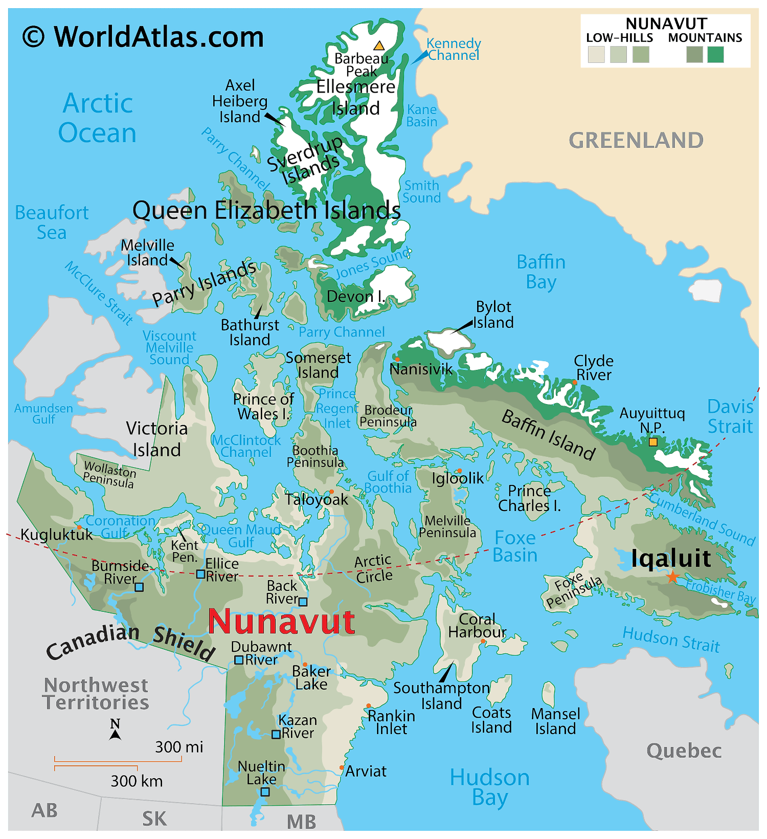 Nunavut Map