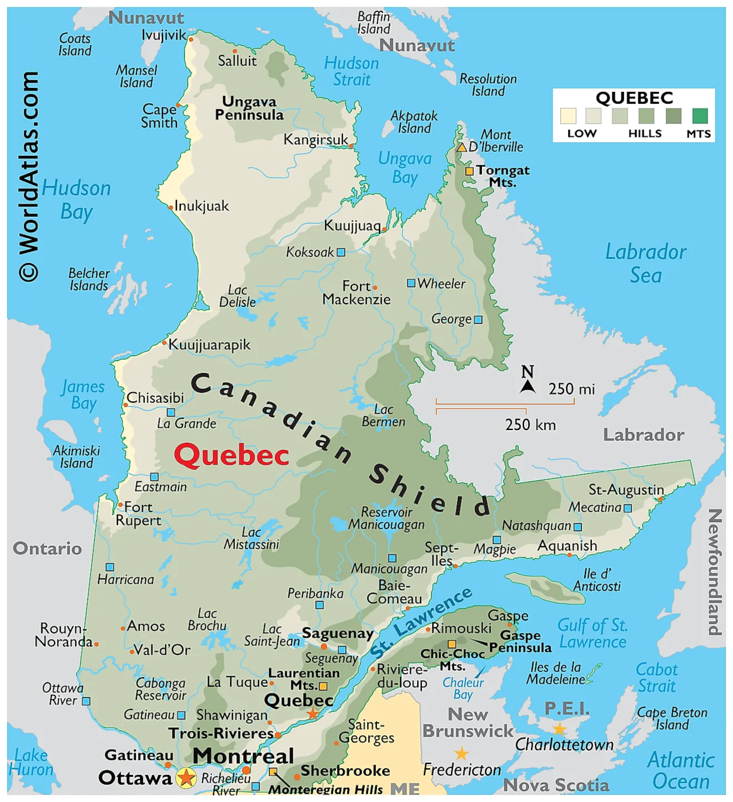 Quebec Map