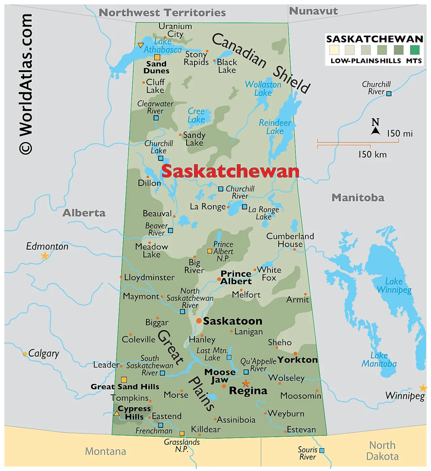 Saskatchewan Map