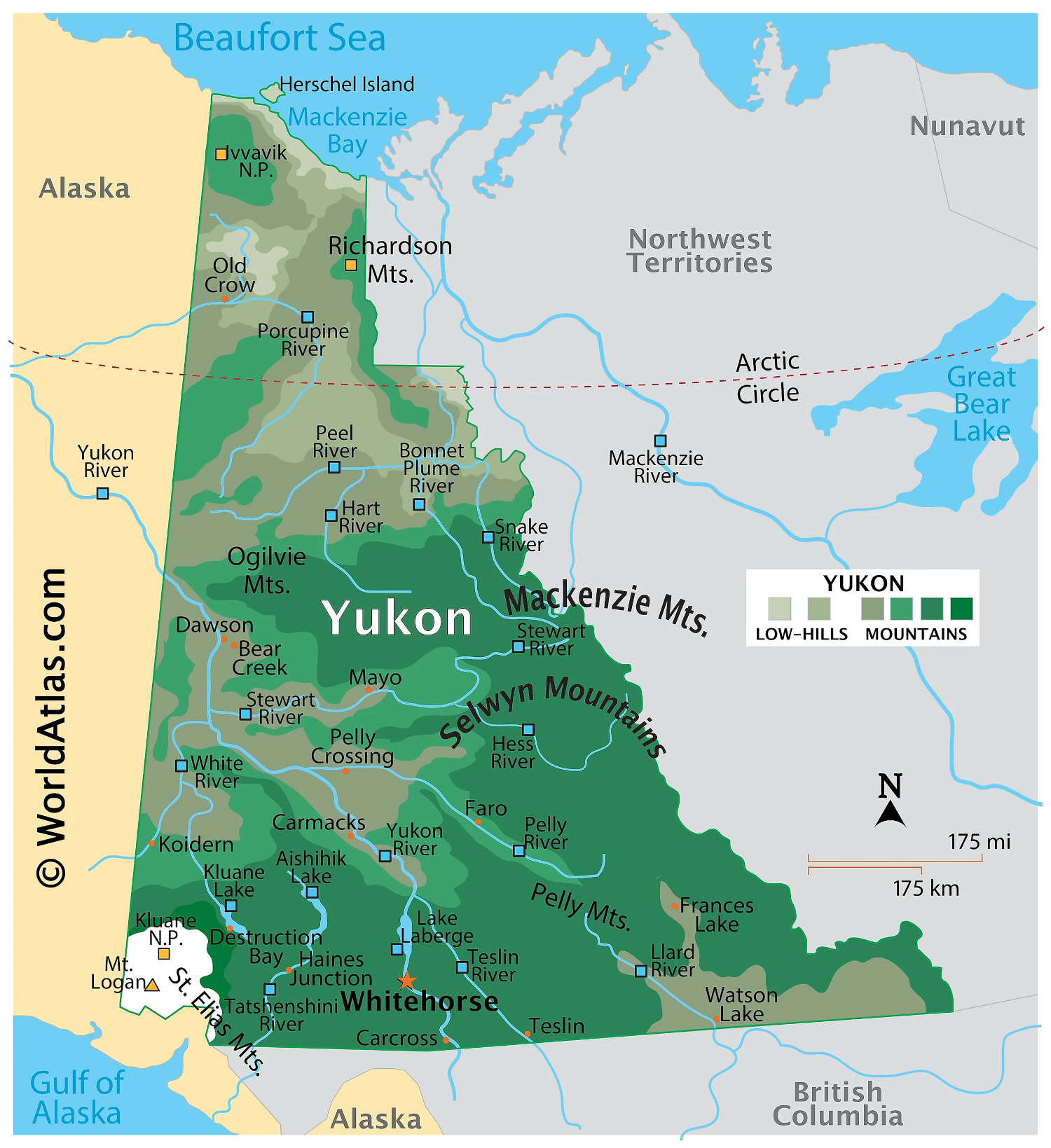 Yukon Territory Map