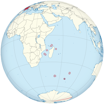 French Southern and Antarctica Lands Location